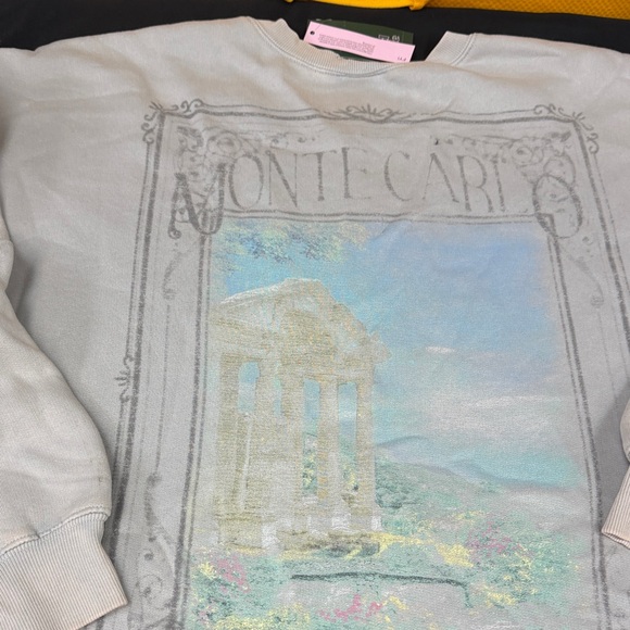 Wild Fable Monte Carlo Graphic Sweatshirt XXL Gray Sweatshirt women - Picture 5 of 9